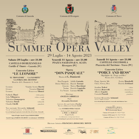  Opera "DON PASQUALE" SUMMER OPERA VALLEY 2023